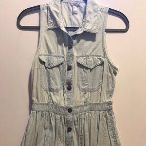 Forever 21 Light Blue Collared Dress